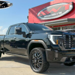 Black 2023 GMC Sierra Denali HD 3500 Dually on 24" Fuel Off-Road Forged FF19D Dually Wheels in Gloss Black Milled & LT35x12.50R24 Nitto Recon Grappler A/T Tires Black 2023 GMC Sierra Denali HD 3500 Dually on 24" Fuel Off-Road Forged FF19D Dually Wheels in Gloss Black Milled & LT35x12.50R24 Nitto Recon Grappler A/T Tires