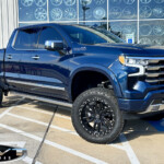 Blue 2023 Chevrolet Silverado 1500 with 6" Rough Country Lift on 22" Lexani XVR-1 Off-Road Veneta Wheels & 35" Venom Power Terra Hunter X/T Tires Blue 2023 Chevrolet Silverado 1500 with 6" Rough Country Lift on 22" Lexani XVR-1 Off-Road Veneta Wheels & 35" Venom Power Terra Hunter X/T Tires